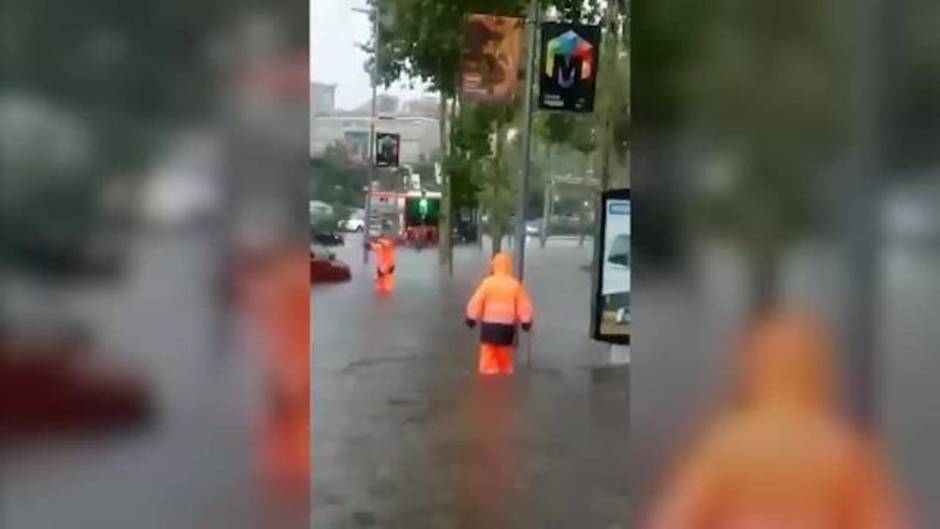 Las lluvias torrenciales de Gerona y Salt dejan impactantes imágenes