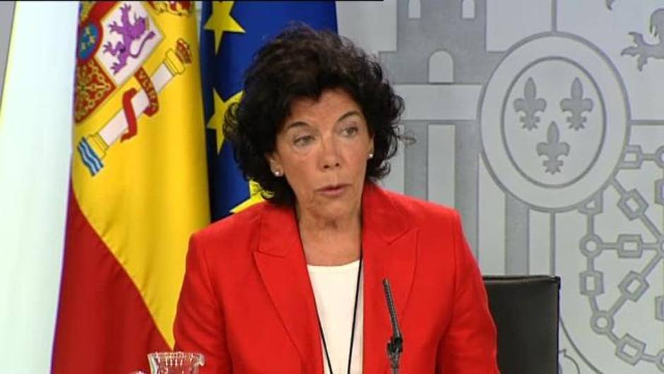 Isabel Celaá: "El Gobierno está dispuesto a dialogar dentro de la legalidad"