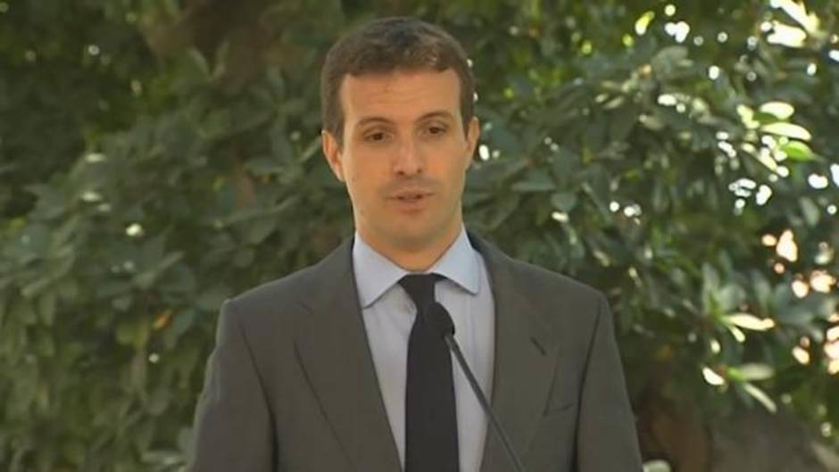 Casado asegura que PP no intenta "abatir" a Sánchez con su tesis