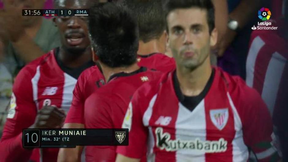 Gol de Muniain (1-0) en el Athletic 1-1 Real Madrid