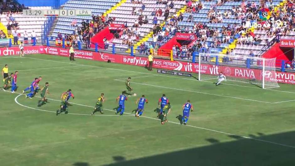 Gol de Rubén Castro (0-1) en el Extremadura 1-2 Las Palmas