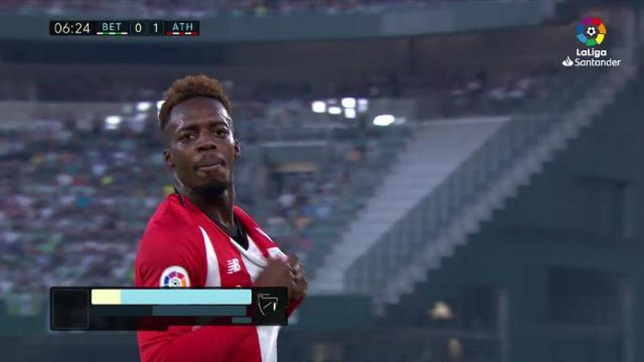 Gol de Williams (0-1) en el Betis 2 - 2 Athletic