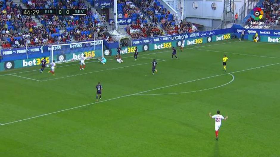 Gol de André Silva (0-1) en el Eibar 1- 3 Sevilla