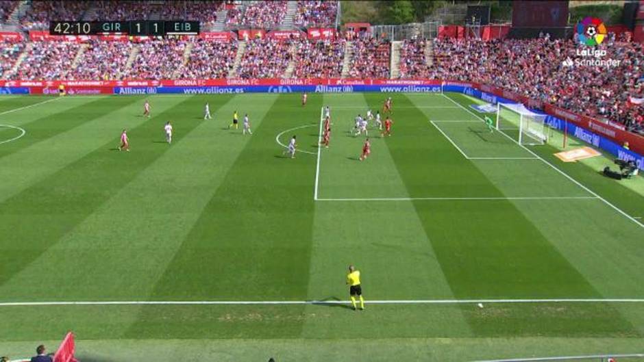 Gol de Stuani (2-1) en el Girona 2 - 3 Eibar