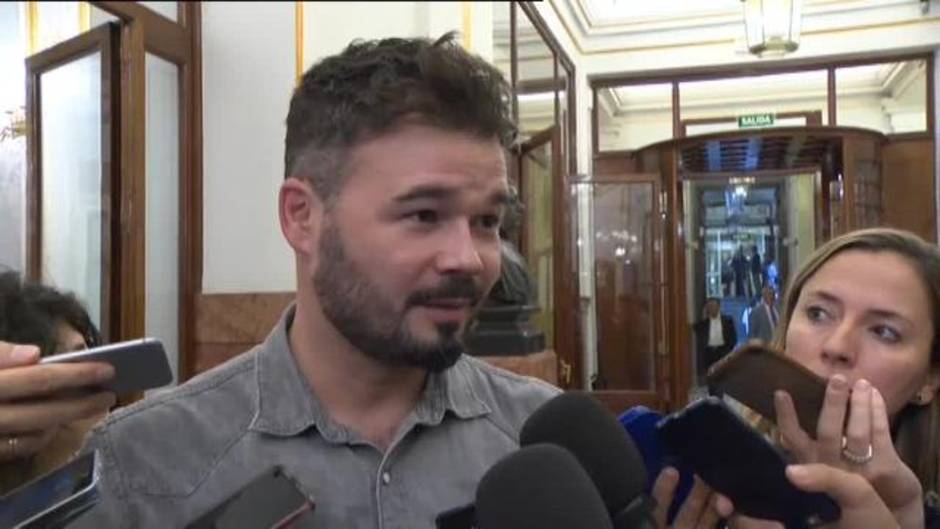 Rufián contradice a Escudero y asegura que no le guiñó el ojo