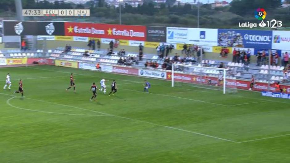 Gol de Aitor Rubial (0-1) en el Reus 2 - 1 Rayo Majadahonda