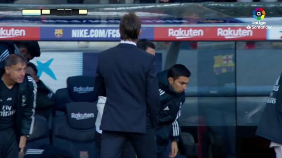 Julen Lopetegui, durante el Barcelona 5-1 Real Madrid