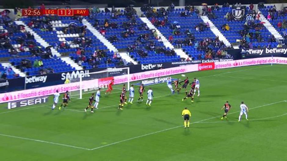 Copa del Rey: Resumen y goles del Leganés 2-2 Rayo Vallecano