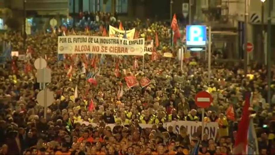 Nueva protesta por el cierre de Alcoa