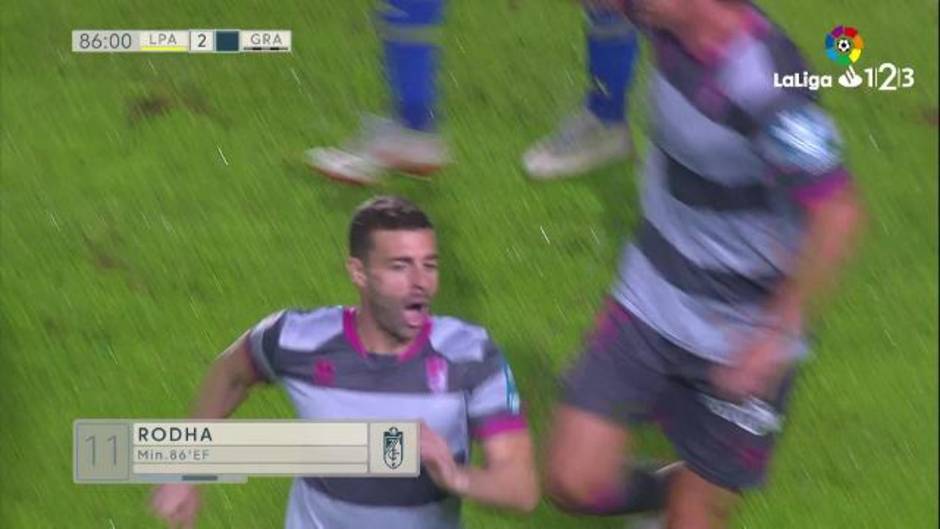 LaLiga 123 | Rodri empataba para los granadinos en el partido de Las Palmas 2 - 2 Granada CF