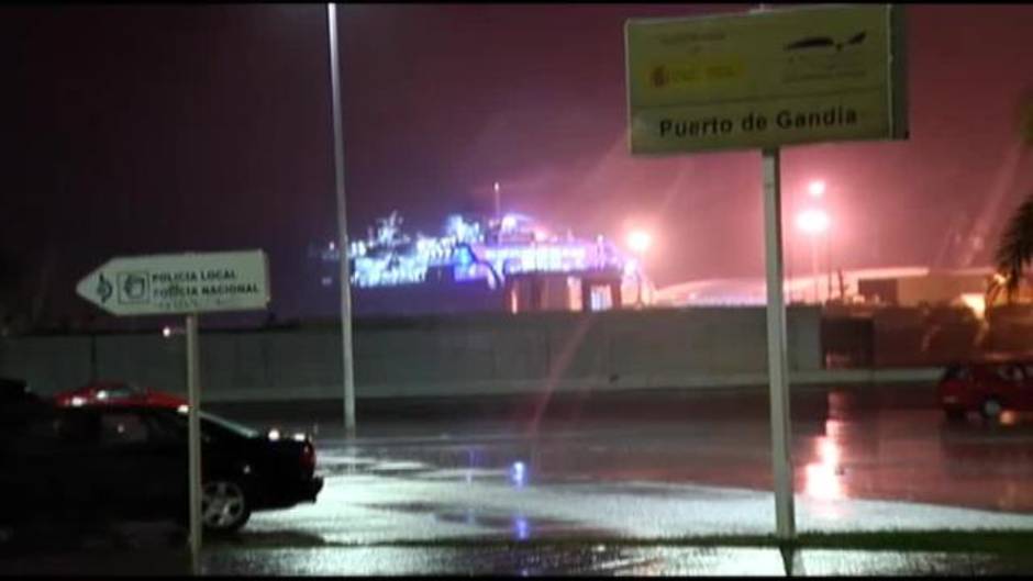 Noche pasada por agua en Gandía (Valencia)