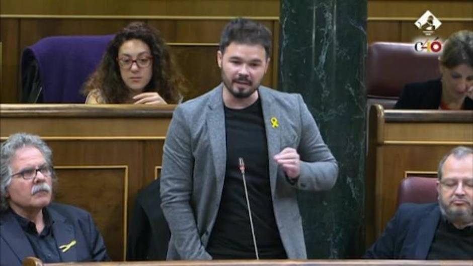 Rufián dice que Borrell es "el ministro más indigno de la democracia"