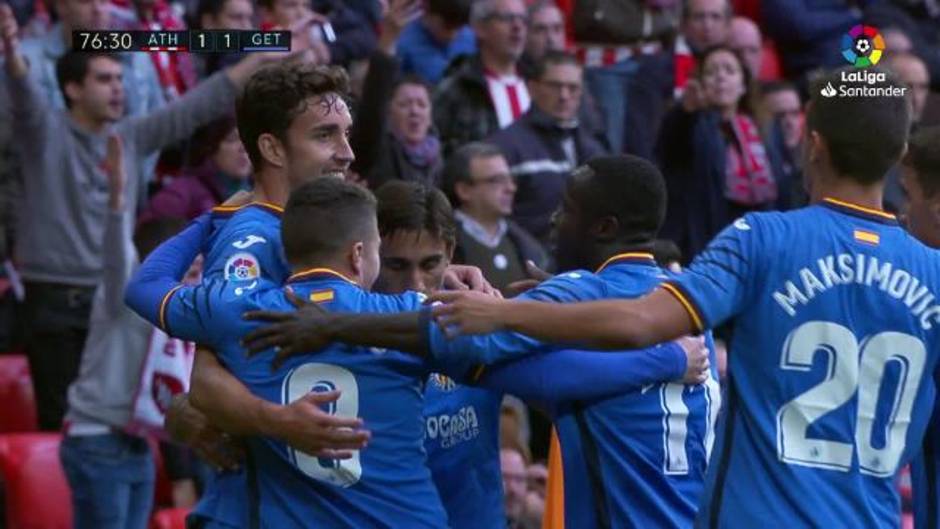 Gol de Jaime Mata (1-1) en el Athletic 1-1 Getafe