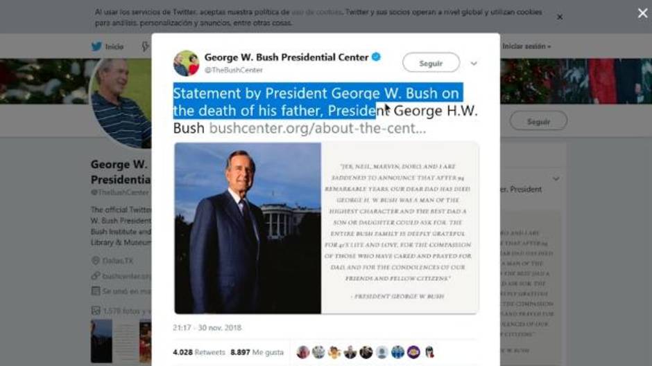 George H. W. Bush ha fallecido a los 94 años de edad