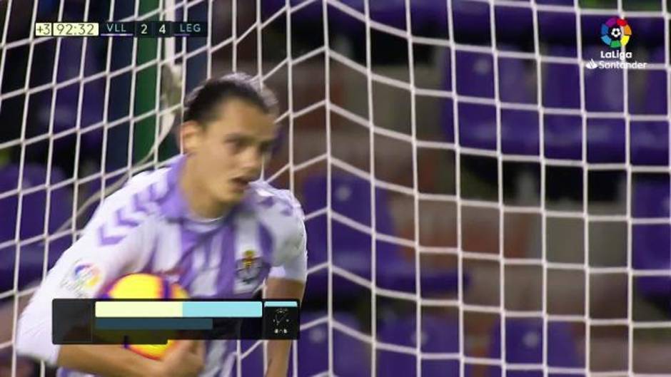 Gol de Ünal (2-4) en el Real Valladolid 2 - 4 Leganés