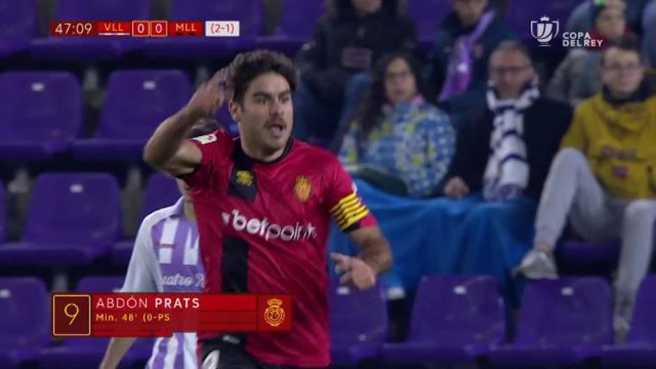 Copa del Rey: Gol del Mallorca en el Real Valladolid 2 - 1 Mallorca