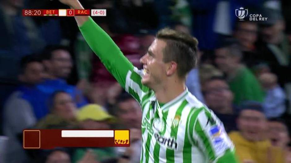 Gol de Lo Celso (4-0) en el Real Betis 4-0 Racing de Santander
