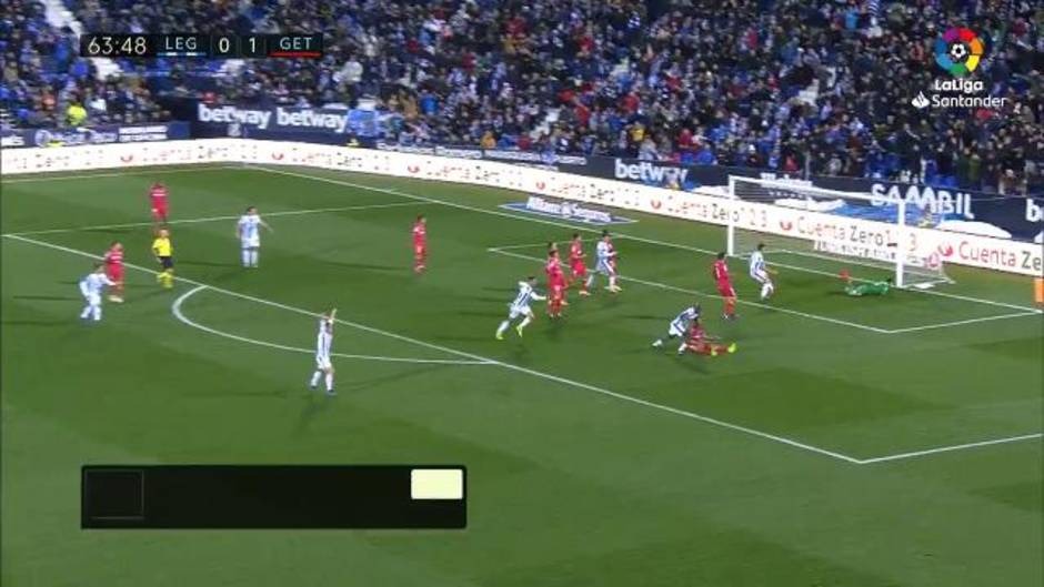 Gol de Nyom (1-1) en el Leganés 1-1 Getafe