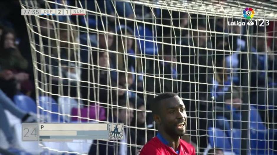 Gol de Pape Diamanka (2-2) en el Deportivo 2-2 Numancia