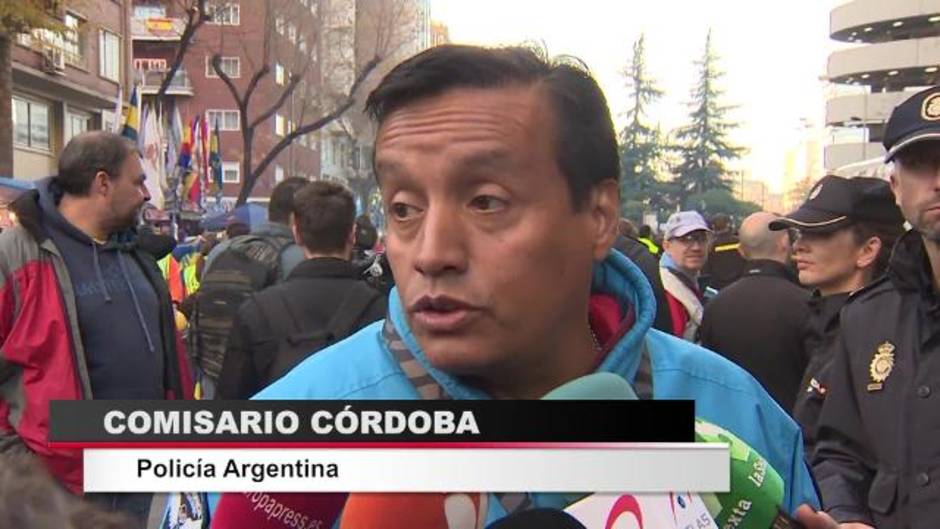 Ambiente festivo sin incidentes previo al partido River-Boca