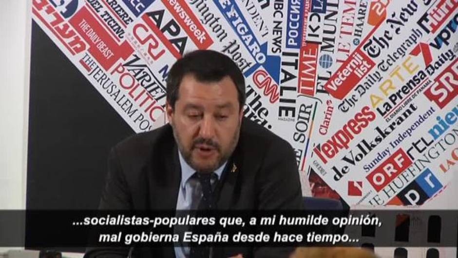 Salvini asegura que Vox es una "buena noticia" para España y los andaluces