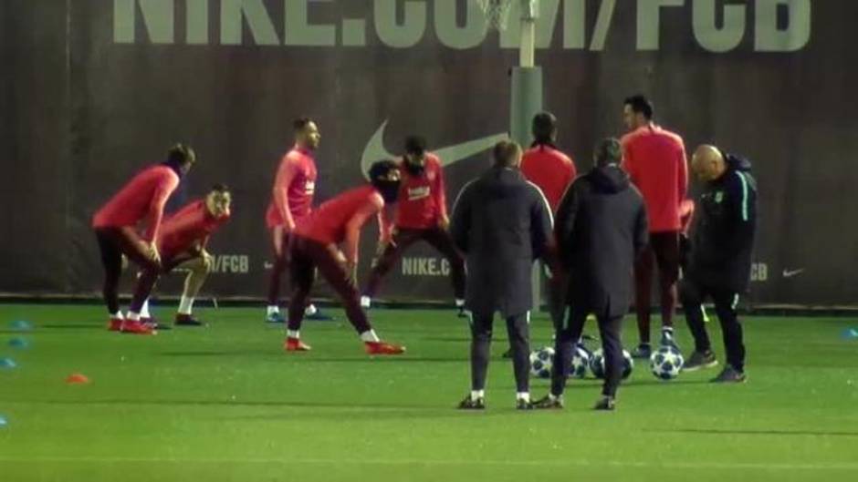 Relajación en Can Barça antes de recibir al Tottenham