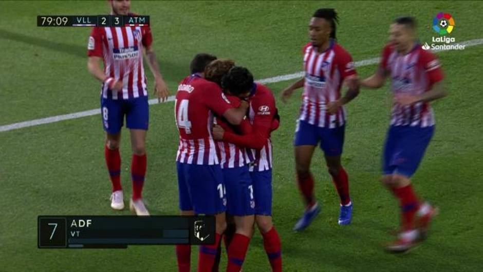 LaLiga (J16): Gol de Griezmann en el Real Valladolid 2 - 3 Atlético de Madrid