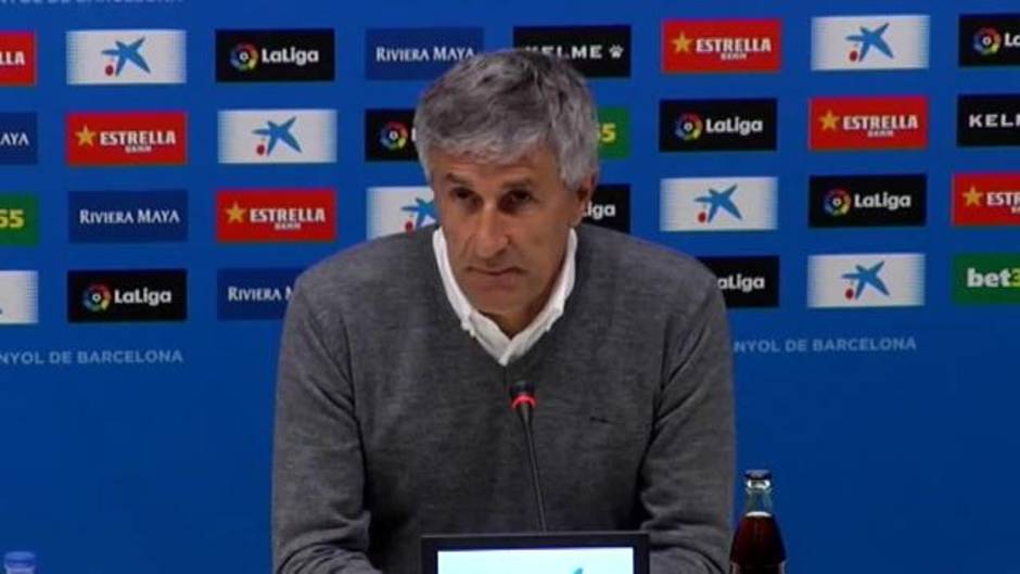 Setién: "Hemos hecho uno de los partidos más completos de la temporada"