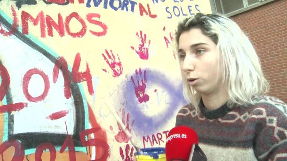 Mural con mensajes en memoria de Laura Luelmo en Valencia