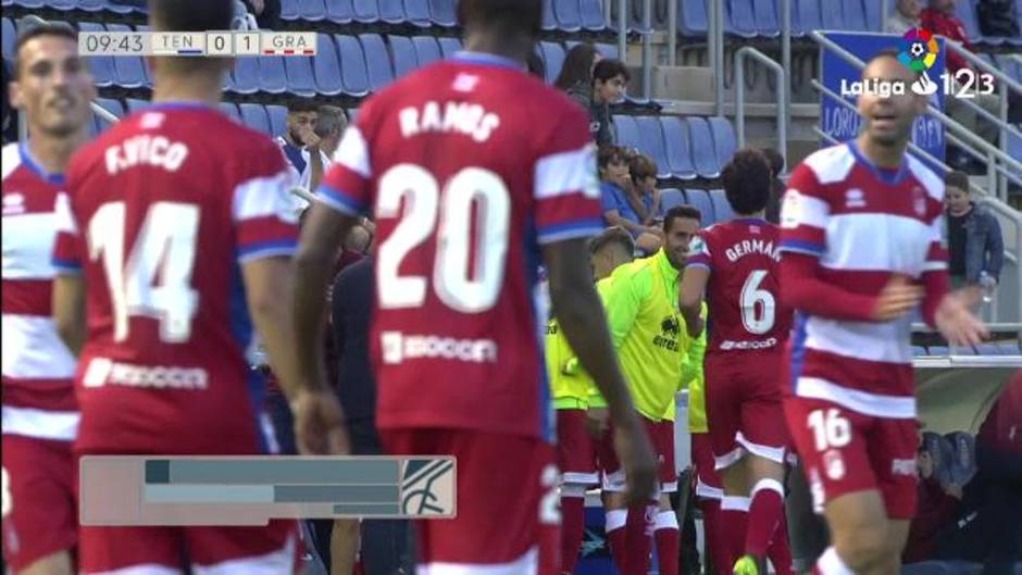 LaLiga 123 (J19): Gol de Antonio Puertas (0-1) en el Tenerife 1-1 Granada CF