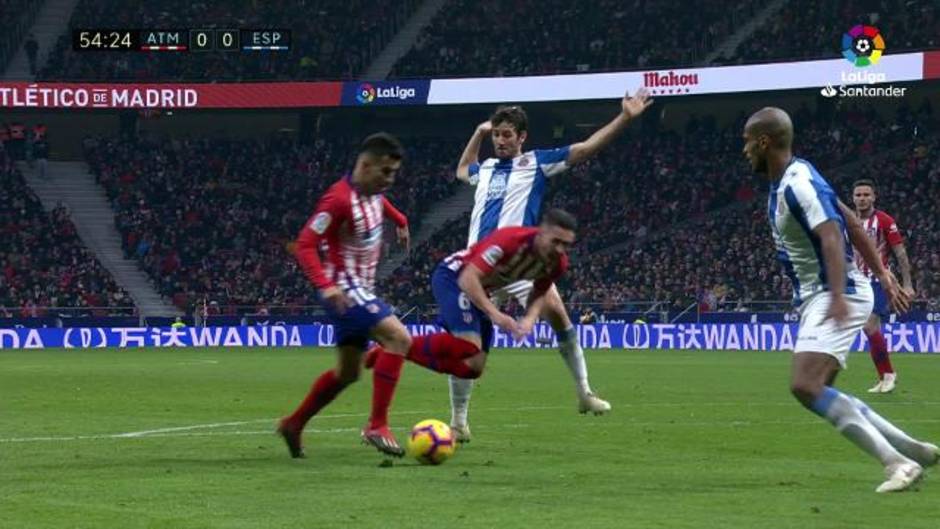 Gol de Griezmann de penalti (1-0) en el Atlético 1-0 Espanyol