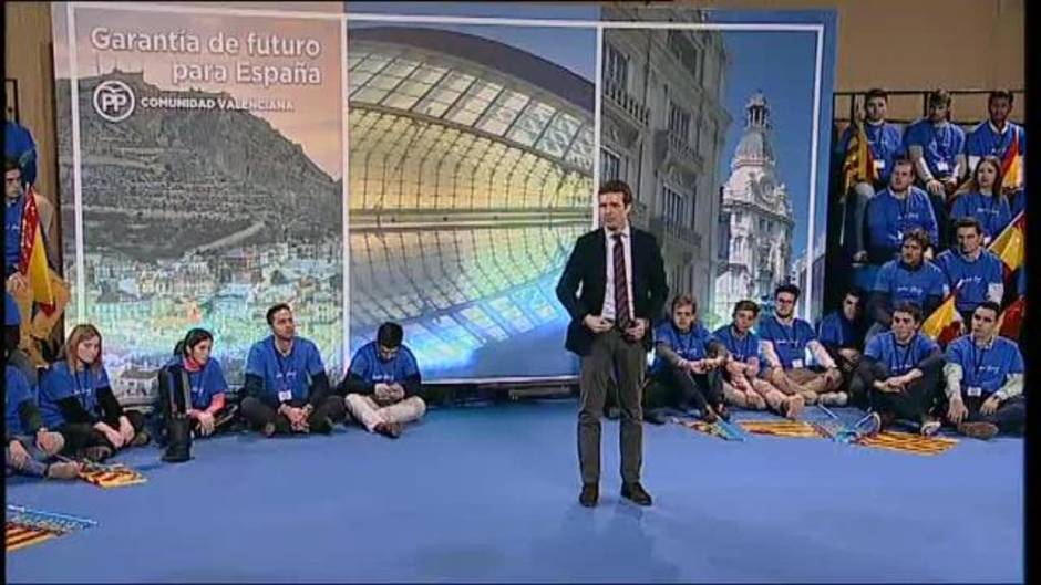 Pablo Casado reconoce "sombras" en la gestión del PP en la Comunidad Valenciana