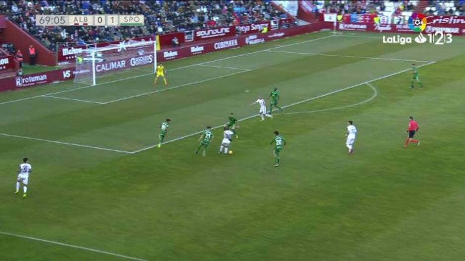 LaLiga 123 (J21): Resumen y goles del Albacete 1-1 Sporting