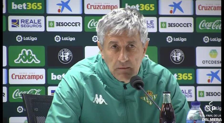 Setién: "Esperamos al mejor Real Madrid"