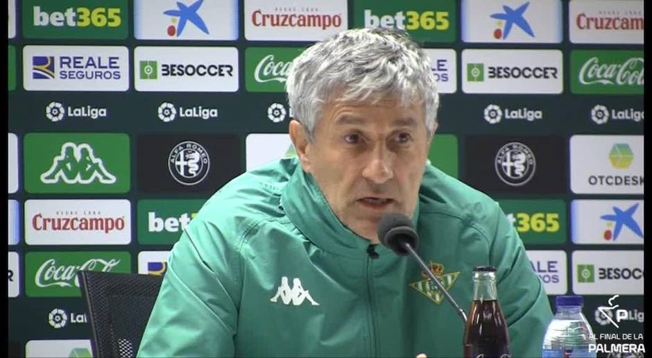 Setién medita jugar ante el Real Madrid con defensa de cuatro