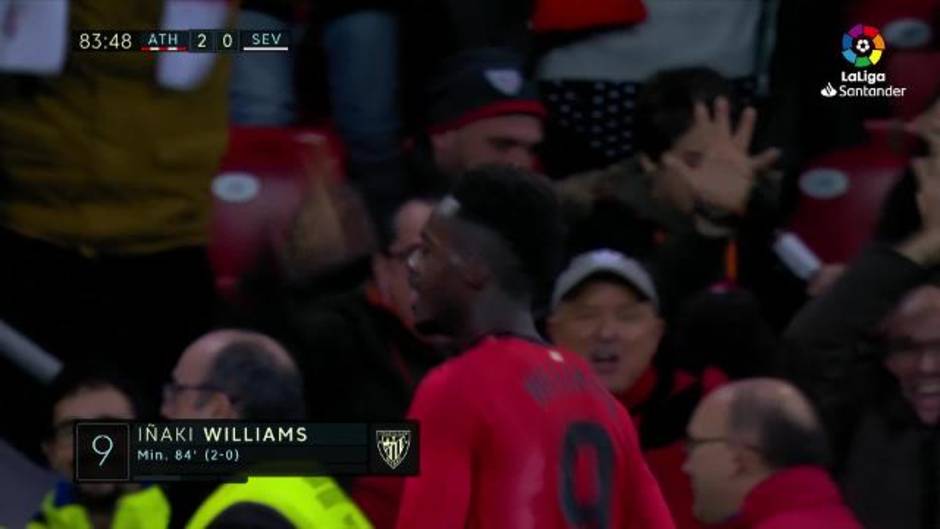 Gol de Williams (2-0) en el Athletic 2 - 0 Sevilla