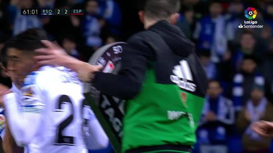 LaLiga (J19): Anoeta ovaciona a Luca Sangalli en el Real Sociedad 3 - 2 Espanyol