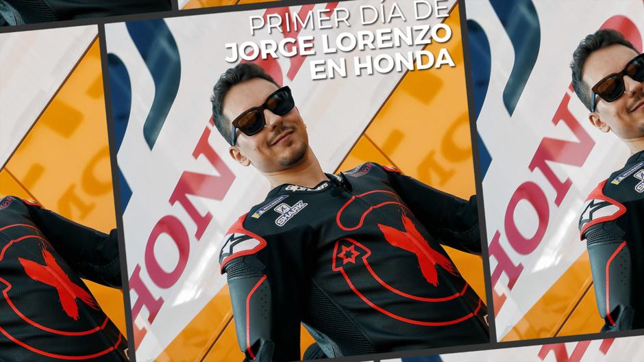 Se desvelan las primeras imágenes de Jorge Lorenzo en Honda