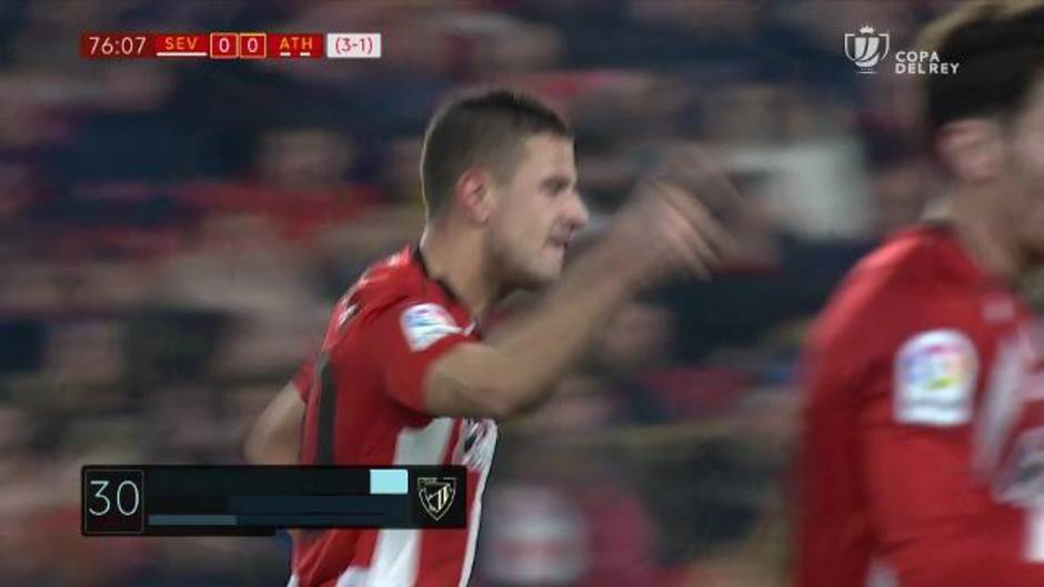 Gol de Guruzeta (0-1) en el Sevilla 0 - 1 Athletic