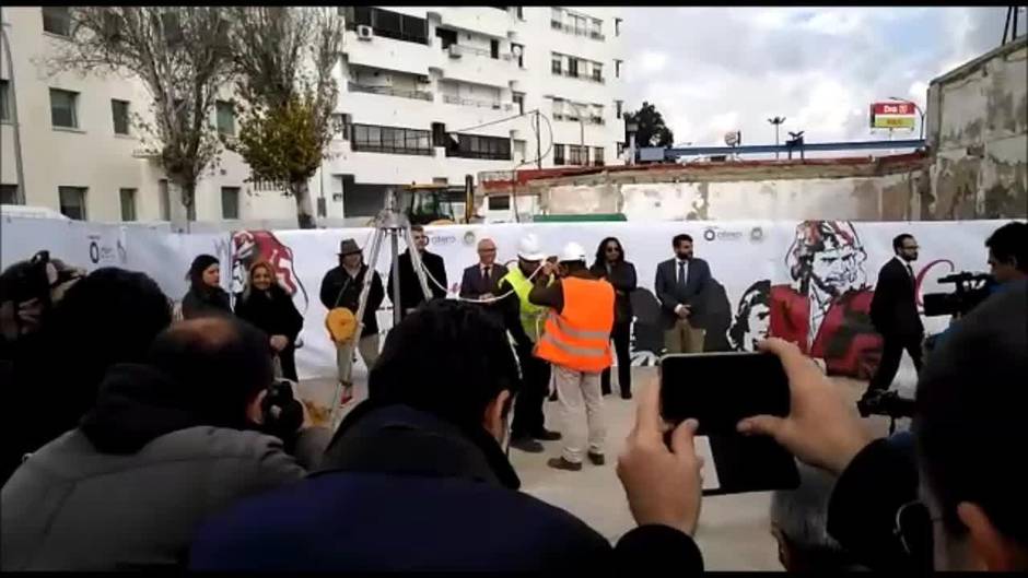 Primera piedra del futuro Museo Camarón en San Fernando