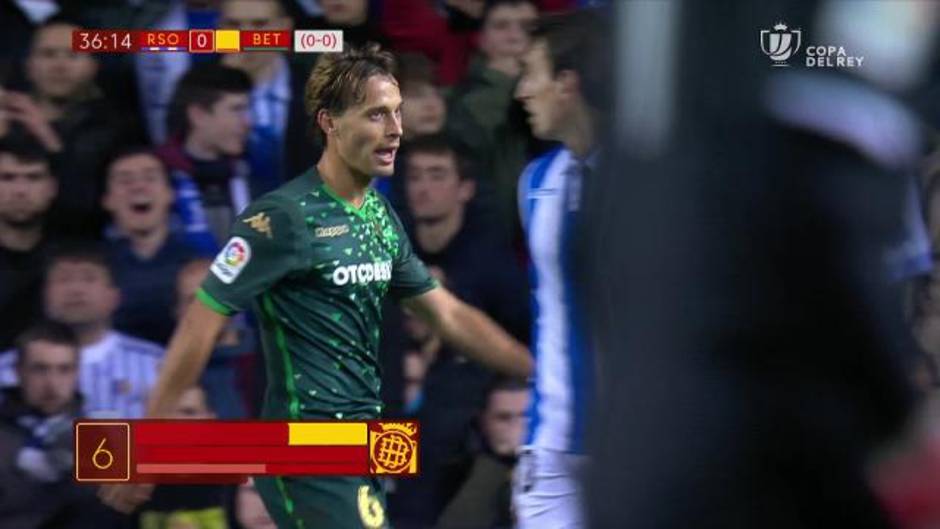 Copa del Rey: Gol de Canales en el Real Sociedad 2-2 Betis