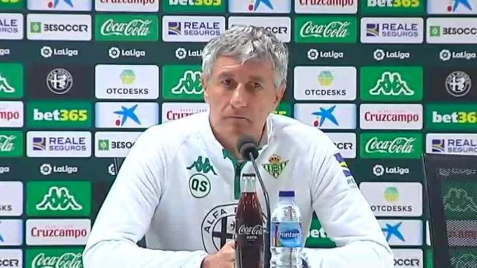 Quique Setién: "Nunca me ha faltado el aire"