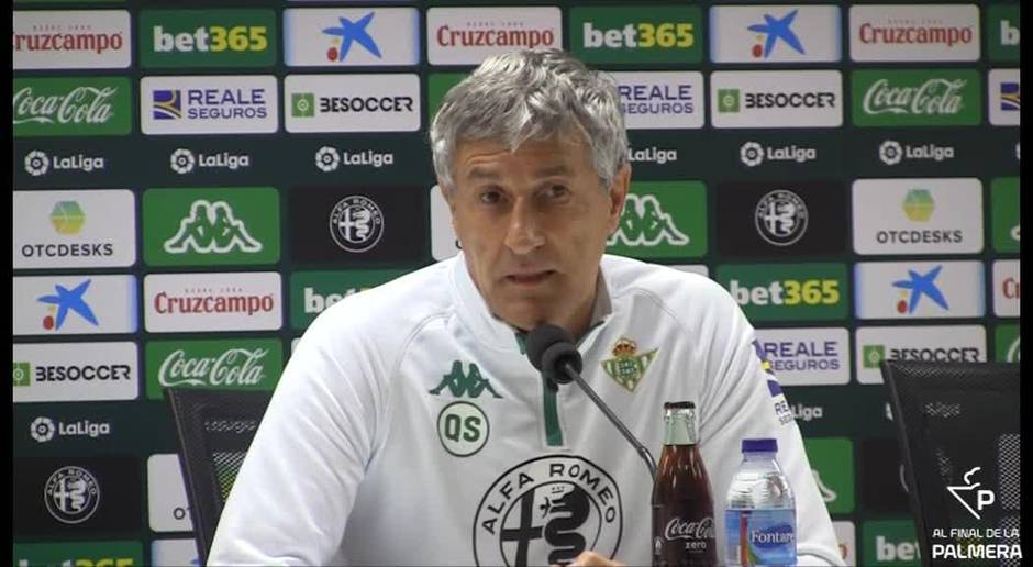 Setién: “Intentamos crecer, sacar puntos y pasar eliminatorias; y lo estamos haciendo”