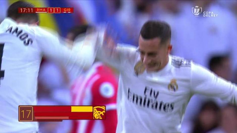 Gol de Lucas Vázquez (1-1) en el Real Madrid 4-2 Girona