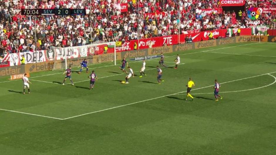 LaLiga (J21): Resumen y goles del Sevilla 5-0 Levante