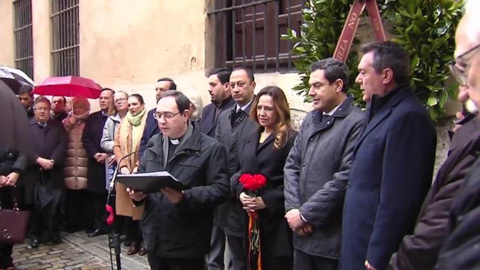 Acto en memoria del concejal Jiménez-Becerril y Ascensión García