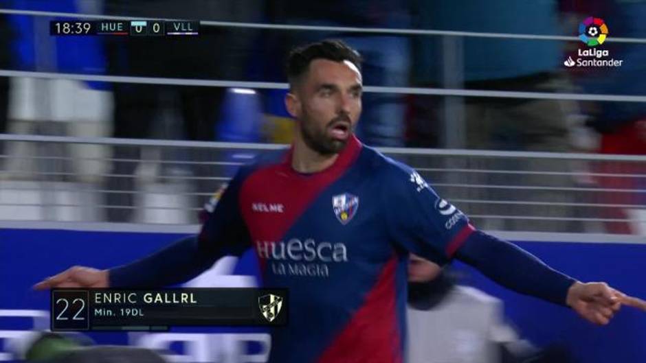 LaLiga (J22) Gol de Enric Gallego en el Huesca 4-0 Real Valladolid