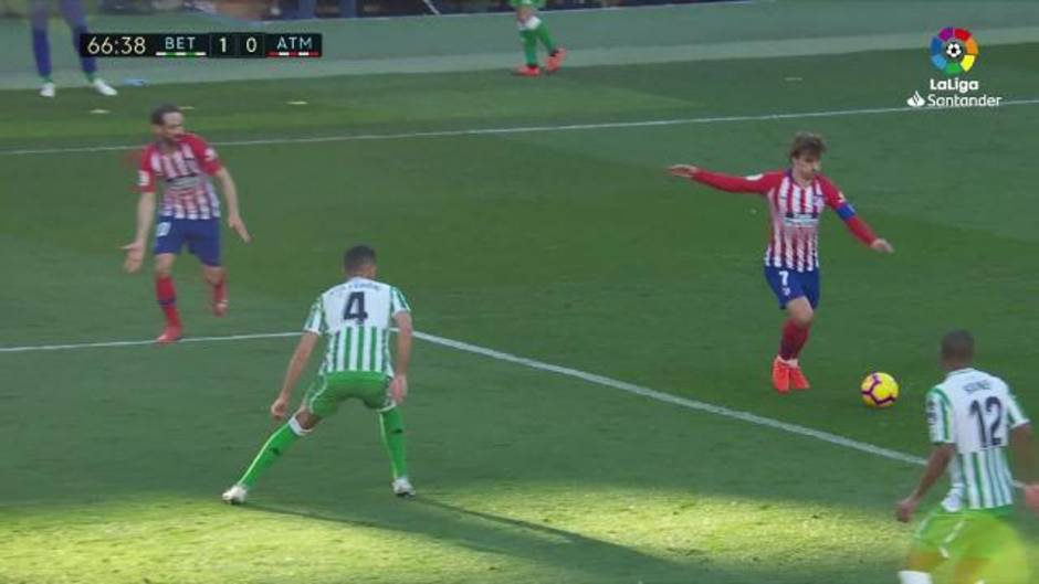 LaLiga Santander (J22): el disparo al palo de Griezmann en el Betis 1-0 Atlético