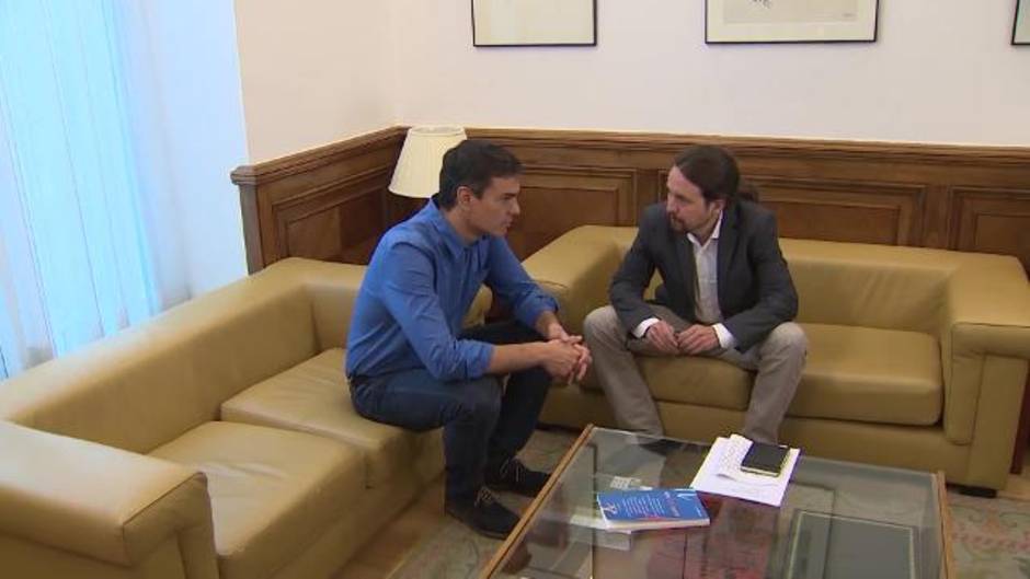 Sánchez e Iglesias se reunieron para desbloquar los PGE