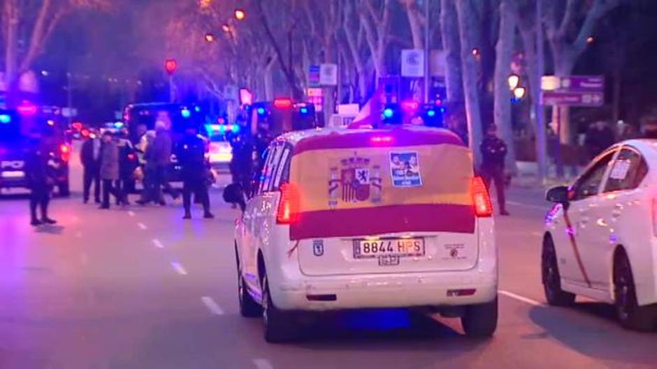 Los taxistas se manifiestan en Madrid para exigir la regulación de las VTC